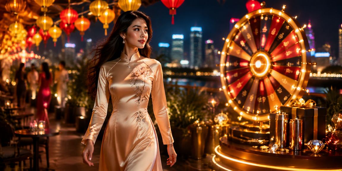 Người chơi roulette mặc áo dài tại TP. Hồ Chí Minh – trải nghiệm live casino với voucher ưu đãi 99ok3